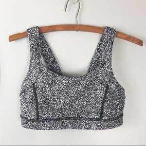 Lululemon Pavement Pusher Speckled Sports Bra